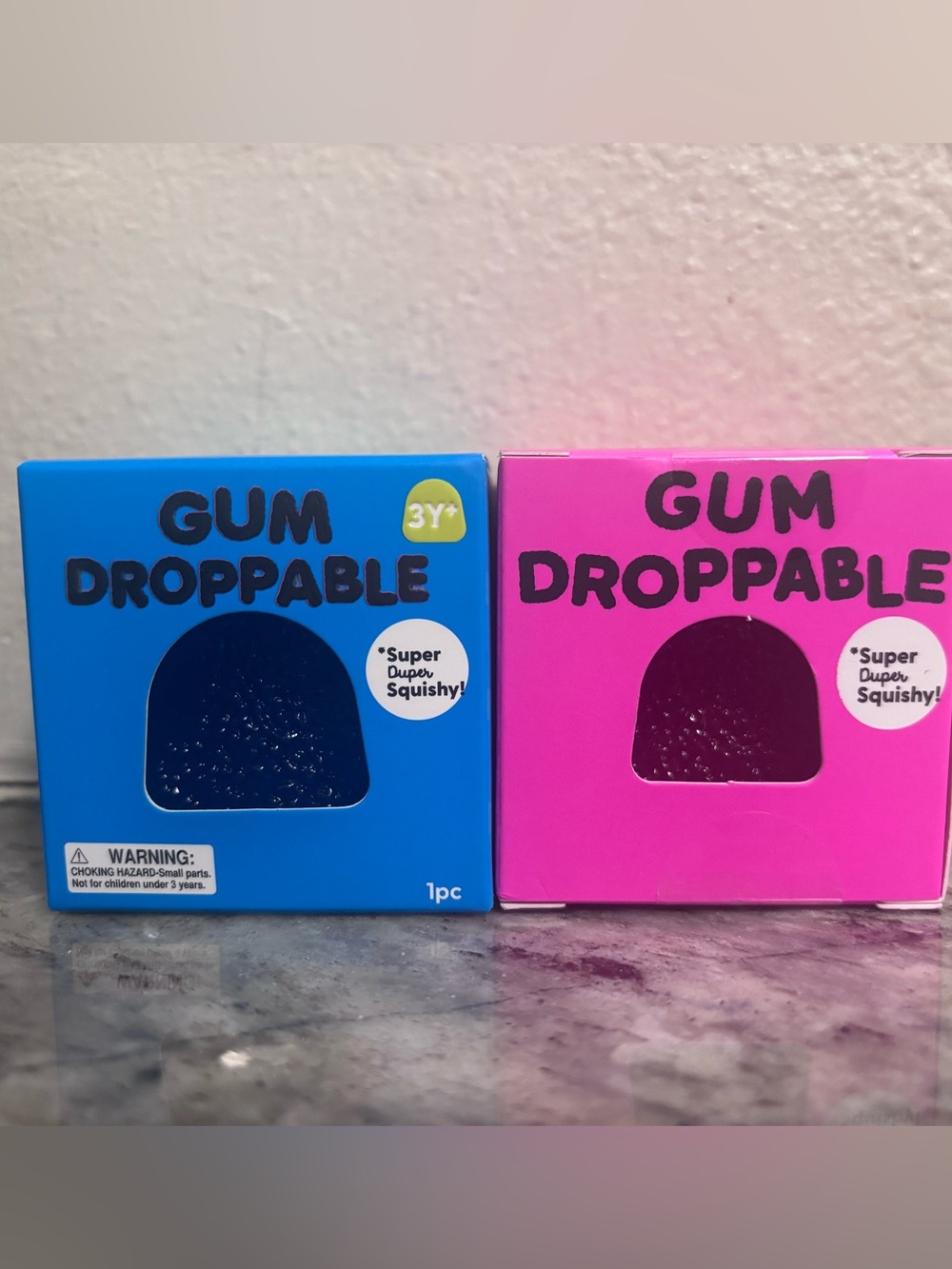 J’adore Gum Droppable Squishy - Pink & Blue